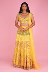 Sunshine Yellow Lehenga3046 video